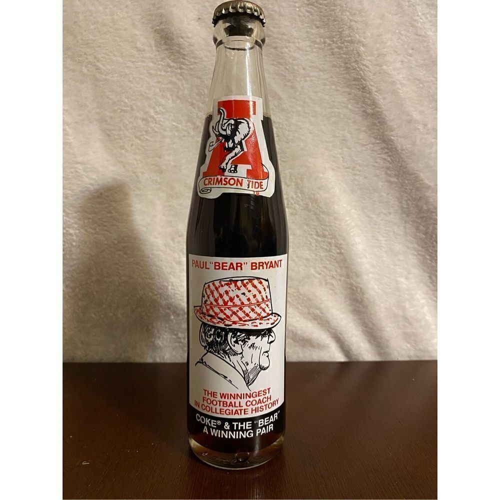 Vintage 1979 Bear Bryant Coke bottle